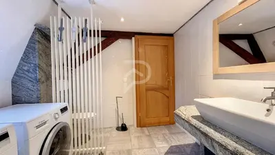Salle de bains dans l'établissement Villa Louisa
