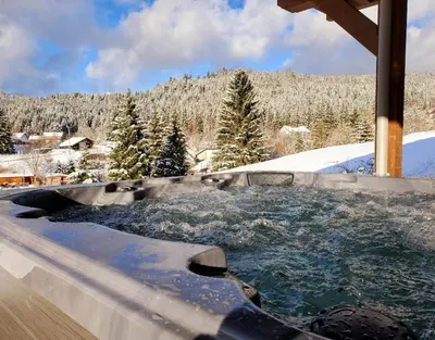 L'établissement Le perrus en hiver