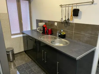 Cuisine ou kitchenette dans l'établissement Maison Wintzenheim