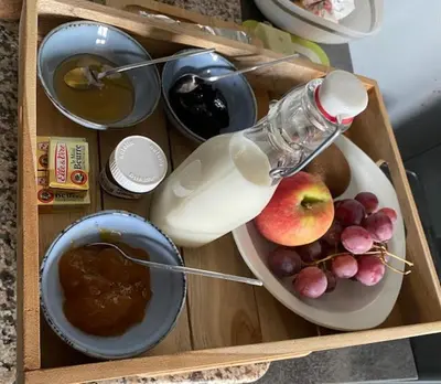 Nourriture dans la maison de vacances ou à proximité