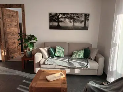 Coin salon dans l'établissement Les rives de la jamagne