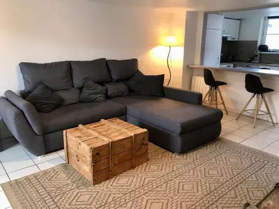 Coin salon dans l'établissement Gîte plain-Pied avec jardin du Centre Alsace