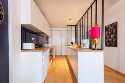 Cuisine ou kitchenette dans l'établissement Maison de l'Arsenal